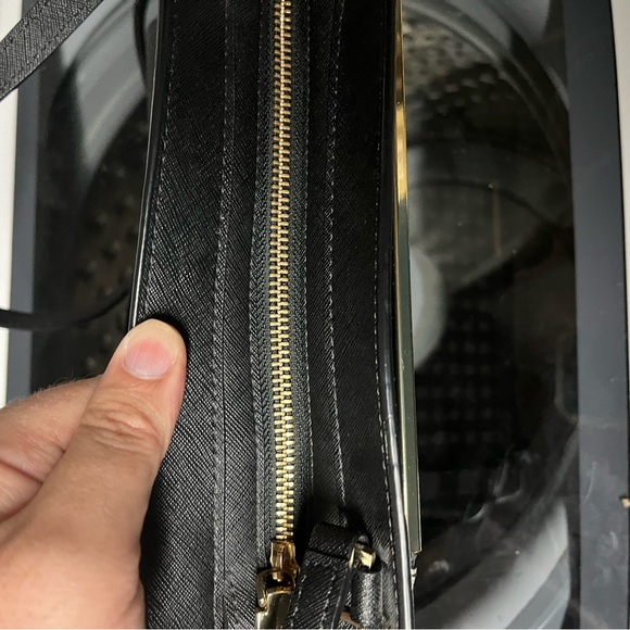 Calvin Klein Black and White Checkered Crossbody Bag - Picture 7 of 8